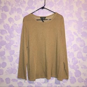 Gold color polo shirt